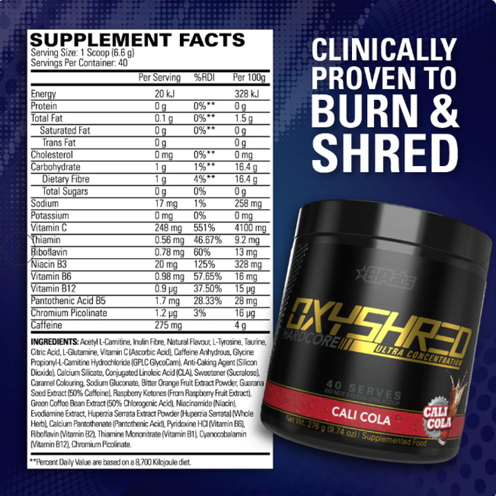 EHP: Oxyshred Hardcore (260g)