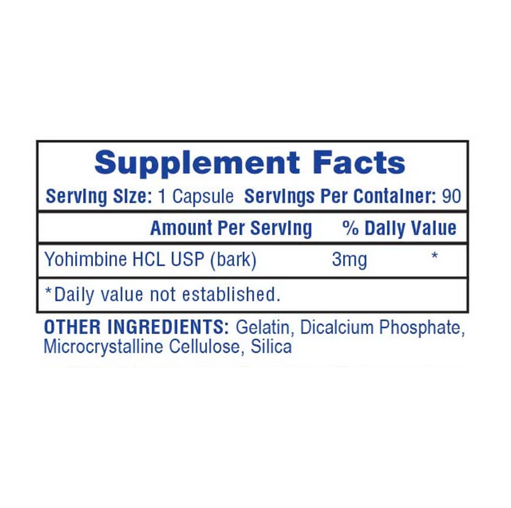 Hi-Tech: Yohimbine HCL (90 capsules)